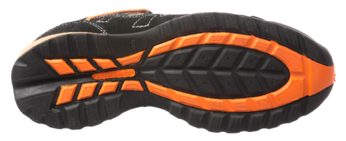 Basket de sécurité HELVITE Basse Velours et Maille Noire/Orange S1P – 9HEVL – Image 2