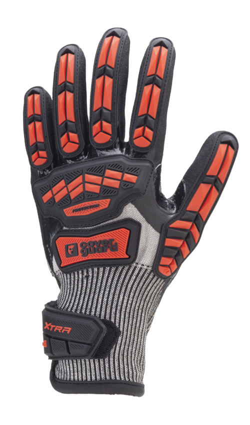 GANTS EUROCUT IMPACT 200 rouge CUT D doub. end. nit. noir – 1CHIC30