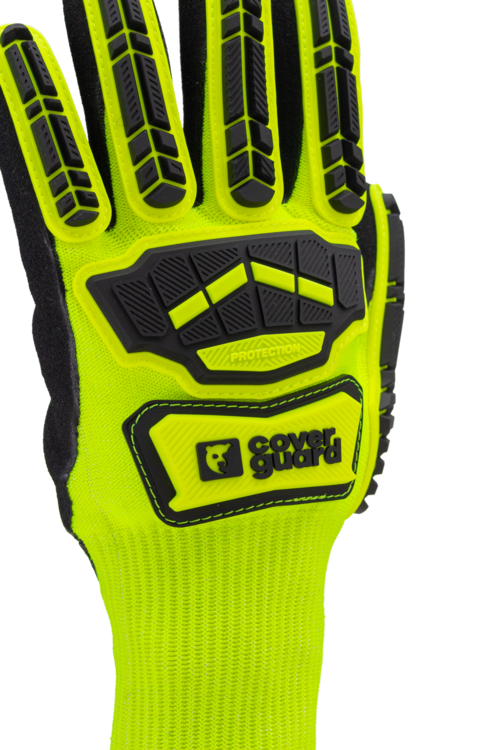 GANTS EUROCUT IMPACT 100 jaune CUT C nitrile noir + TPR – 1CHIC60 – Image 3
