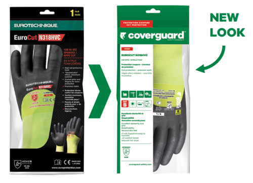 Gants EUROCUT N318HVC CUT B. HPPE J18 jaune 3/4 end.nitr – 1CRBF – Image 3