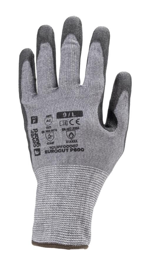 Gants EUROCUT P600 CUT F. HPPE J13 PU renf pouce tactile – 1CUPF00
