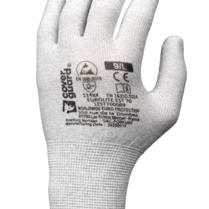 Gants EUROLITE 1EST70 J13 polyester carbon non enduit – 1EST700
