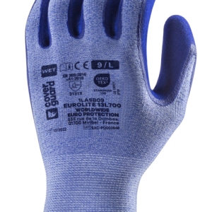 Gants EUROLITE 13L700 J13 PE bleu dble end.latex bleu – 1LASB