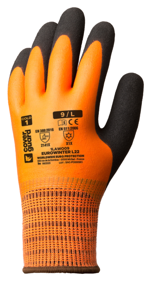 Gants EUROWINTER L22 fourré acryl dble enduction latex_1LAWO_fr