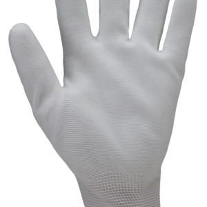 Gants EUROLITE P400 PA blanc end. PU blanc low DMF – 1PULD40