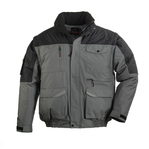 Blouson Multipoches RIPSTOP gris/noir – 5BMRI – Image 3