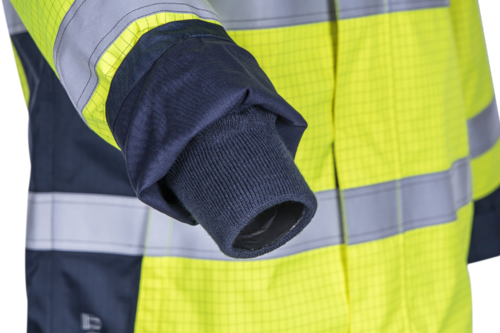 NOTT Parka de pluie FR Jaune HV Navy – 5NOT16 – Image 2