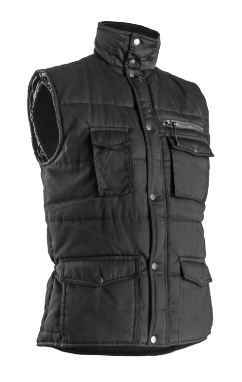Gilet POLENA noir, coton/polyester – 5POLN