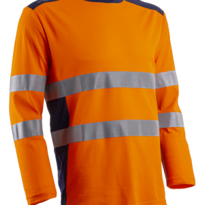 RIKKA T-shirt Manches longues Orange HV Marine – 5RIK170