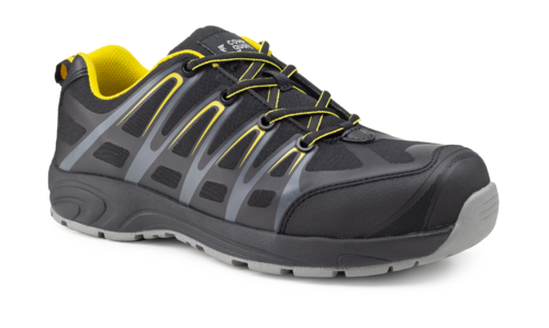 Chaussures de sécurité ALUNI Basse Oxford Noir Jaune S3 – 9ALL160