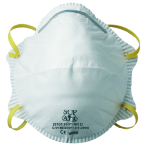 Masque FFP1 NR D SL coque (boîte de 20 pièces) – MO23101