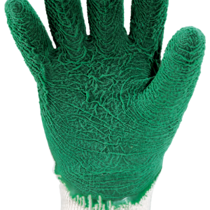 Gants EUROSTRONG 3810 latex crépé vert dos aéré qual.sup – MO3810