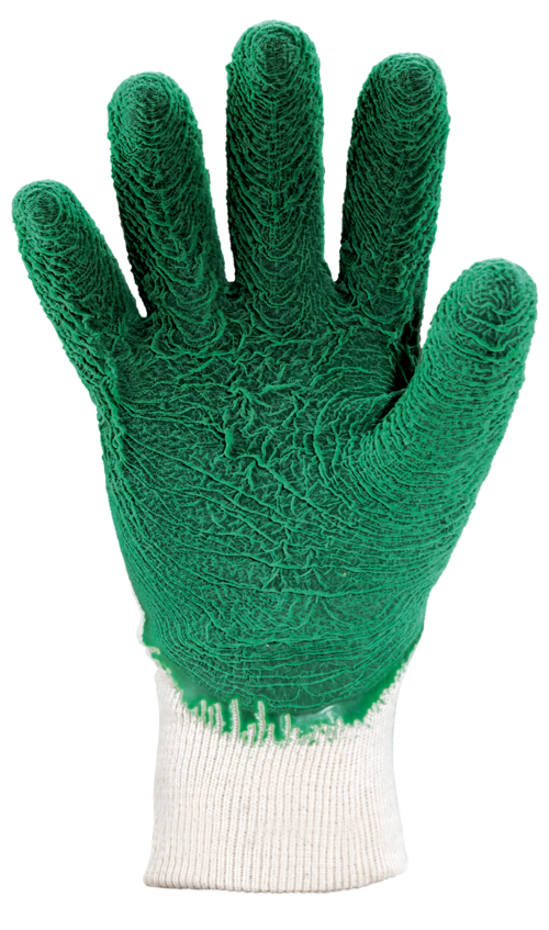 Gants EUROSTRONG 3810 latex crépé vert dos aéré qual.sup – MO3810 – Image 2