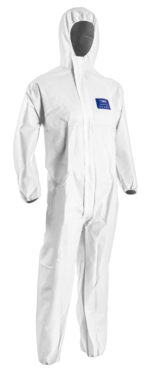 COVERPRO 5S10 Combinaison SMS 50g Type 5&6 cagoule, blanc – MO43100