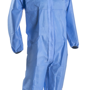COVERPRO 5S10 Combinaison SMS 50g Type 5&6 cagoule, bleu – MO43200