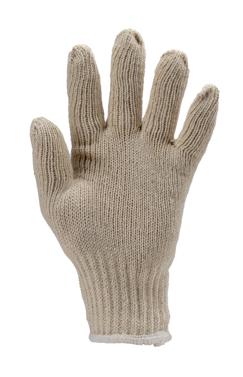 Gants EUROLITE 4330 J7 coton ecru poignet tricot 46g – MO4330 – Image 2