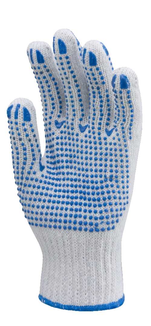 Gants EUROSTRONG 4350 cotpoly picots rouges 2 faces – MO4350 – Image 2