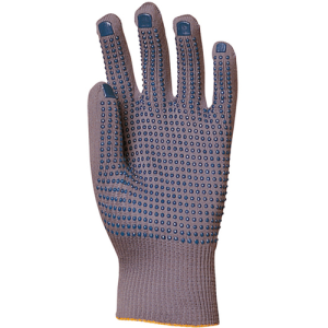 Gants EUROSTRONG 4380 J13 PA gris picots PVC bleu – MO4380
