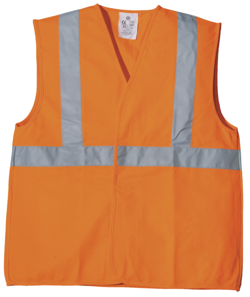 Gilet ECO hi-viz orange bande baudrier – MO70226