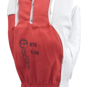 Gants EUROSTRONG 880 fleur vachette coton rouge – MO880