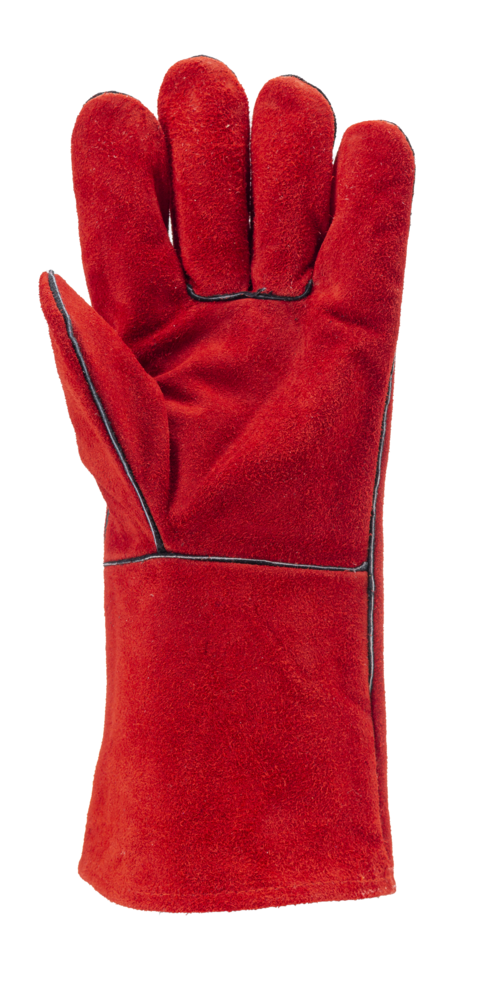 Gants EUROWELD 2631 croûte vach rouge dblé molletonCAR – MOP2631 – Image 3