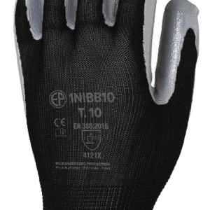 Gants EUROLITE 1NIBB J13 PE noir end. nitrile noir CAR – P1NIBB