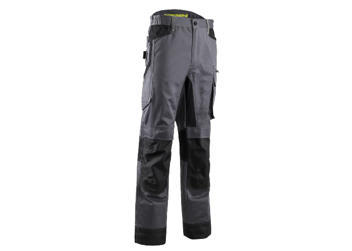 Pantalon – BARU – 60% CO/40% PES 270g/m2 + Stretch + Oxford – Gris/Lime – 5BRP050
