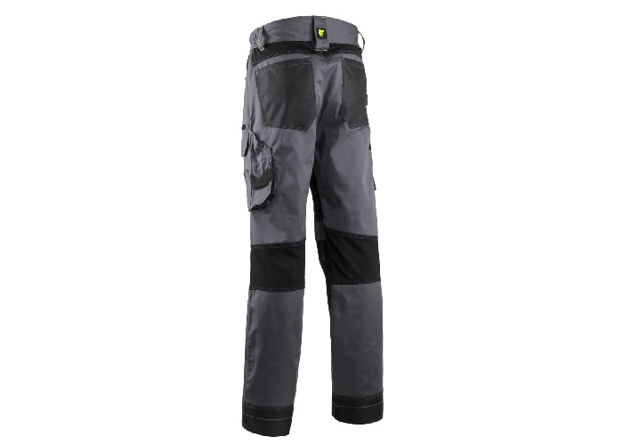Pantalon – BARU – 60% CO/40% PES 270g/m2 + Stretch + Oxford – Gris/Lime – 5BRP050 – Image 2
