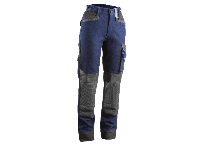 Pantalon femme – CASITA – 70% CO/28% PES/2% EA 380g/m2 + Oxford – Denim – 5CAP420