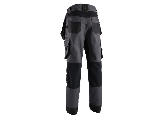 Pantalon – CRISTOBAL – RIPSTOP 60% CO/40% PES 280g/m2 + Stretch + Oxford stretch – Gris anthracite/Citrouille – 5CRP150 – Image 2