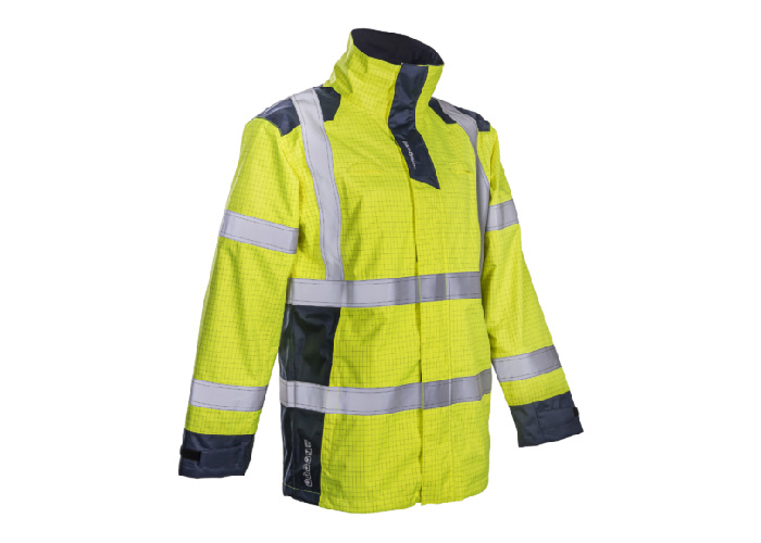 NOTT Parka de pluie FR Jaune HV Navy – 5NOT16 – Image 4