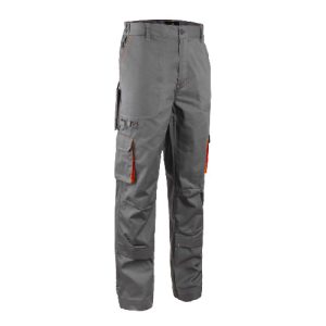 Pantalon – PADDOCK II – 60% CO/40% PES 245g/m2 – Gris/Orange – 5PAP150