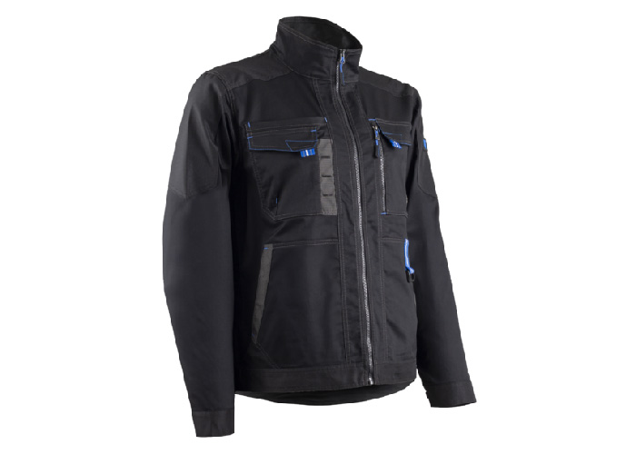 Veste – TELICA – 65% PES/32% CO/3% EA 250g/m2 + Oxford – Noir/Bleu – 5TLJ010