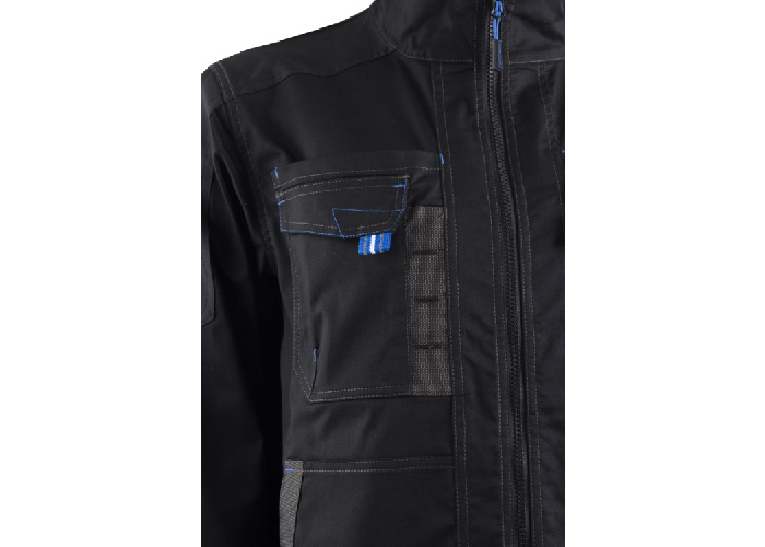 Veste – TELICA – 65% PES/32% CO/3% EA 250g/m2 + Oxford – Noir/Bleu – 5TLJ010 – Image 3
