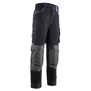 Pantalon – TELICA – 65% PES/32% CO/3% EA 250g/m2 + Stretch + Oxford – Noir/Bleu – 5TLP010
